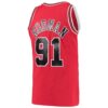Dennis Rodman Chicago Bulls Mitchell Ness Hardwood Classics Swingman Jersey Red, Limited Replica Fan Edition