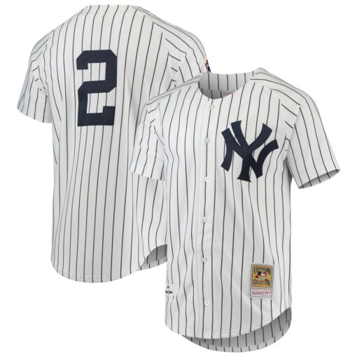 Derek Jeter New York Yankees Mitchell & Ness 1997 Cooperstown Collection Authentic Jersey – White, Limited Replica Fan Edition