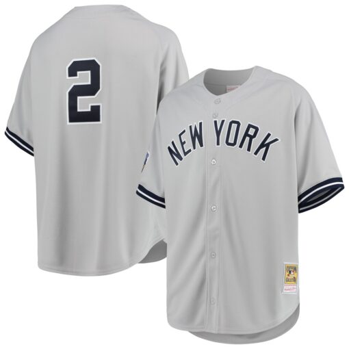 Derek Jeter New York Yankees Mitchell & Ness 1998 Cooperstown Collection Road Authentic Jersey – Gray, Limited Replica Fan Edition