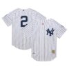 Derek Jeter New York Yankees Mitchell & Ness 2014 Cooperstown Collection Authentic Throwback Jersey - White, Limited Replica Fan Edition