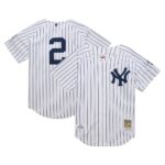 Derek Jeter New York Yankees Mitchell & Ness 2014 Cooperstown Collection Authentic Throwback Jersey - White, Limited Replica Fan Edition