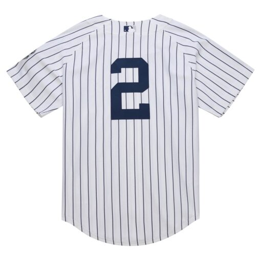 Derek Jeter New York Yankees Mitchell & Ness 2014 Cooperstown Collection Authentic Throwback Jersey – White, Limited Replica Fan Edition