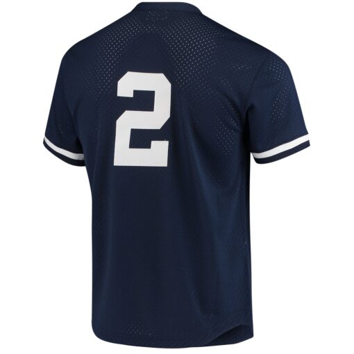 Derek Jeter New York Yankees Mitchell & Ness Cooperstown Collection 1995 Batting Practice Jersey – Navy, Limited Replica Fan Edition
