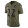 Derrick Henry Baltimore Ravens Limited Jersey - Olive, Limited Replica Fan Edition
