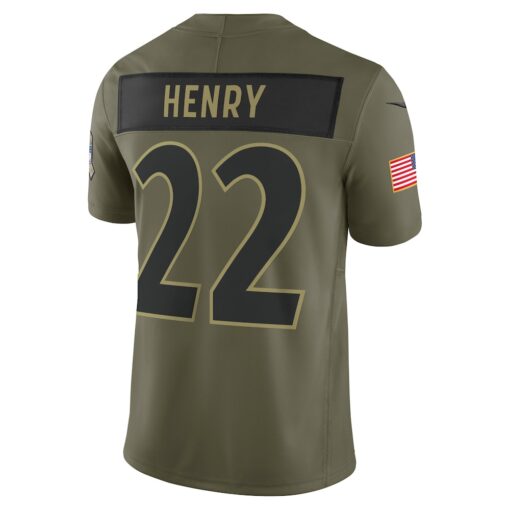 Derrick Henry Baltimore Ravens Limited Jersey – Olive, Limited Replica Fan Edition