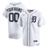 Detroit Tigers Home Limited Custom Jersey - White, Limited Replica Fan Edition