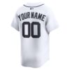 Detroit Tigers Home Limited Custom Jersey - White, Limited Replica Fan Edition