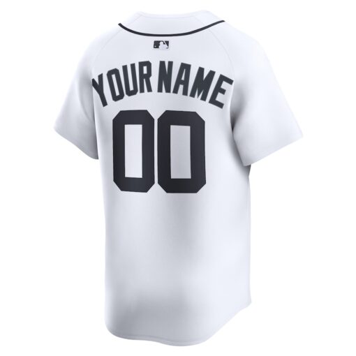 Detroit Tigers Home Limited Custom Jersey – White, Limited Replica Fan Edition