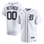 Detroit Tigers Home Limited Pick-A-Player Retired Roster Jersey - White, Limited Replica Fan Edition