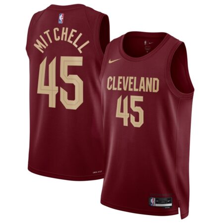 Donovan Mitchell Cleveland Cavaliers Unisex Swingman Jersey Icon Edition Wine, Limited Replica Fan Edition