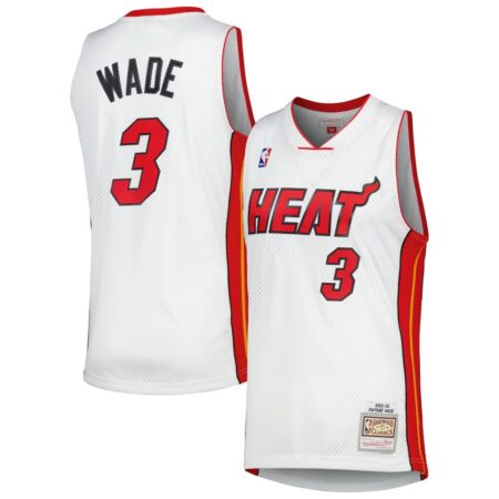 Dwyane Wade Miami Heat Mitchell Ness 2005/06 Hardwood Classics Swingman Jersey – White, Limited Replica Fan Edition