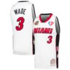 Dwyane Wade Miami Heat Mitchell Ness Unisex Hall of Fame Class of 2023 Throwback Swingman Jersey - White, Limited Replica Fan Edition