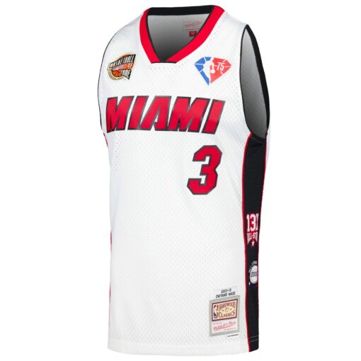 Dwyane Wade Miami Heat Mitchell Ness Unisex Hall of Fame Class of 2023 Throwback Swingman Jersey – White, Limited Replica Fan Edition
