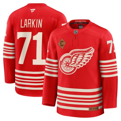 Dylan Larkin Detroit Red Wings Centennial Premium Player Jersey – Red, Limited Replica Fan Edition