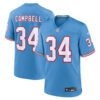 Earl Campbell Tennessee Titans Jersey - Light Blue, Limited Replica Fan Edition