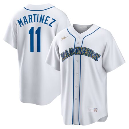 Edgar Martinez Seattle Mariners Home Cooperstown Collection Replica Player Jersey – White, Limited Replica Fan Edition