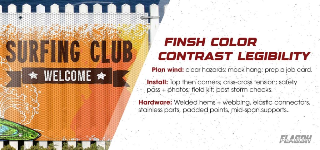 How to Install Mesh vs Vinyl Banner