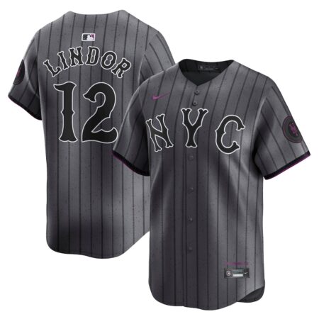 Francisco Lindor New York Mets City Connect Limited Jersey – Gray, Limited Replica Fan Edition