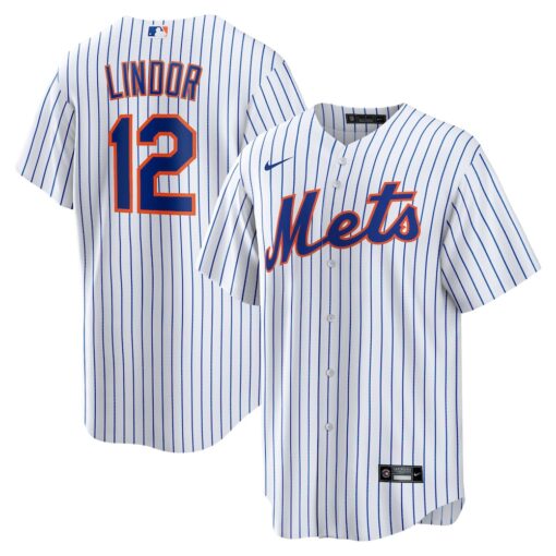 Francisco Lindor New York Mets Home Replica Player Jersey – White, Limited Replica Fan Edition