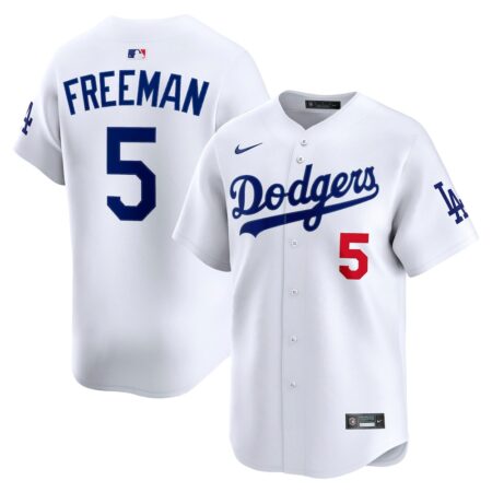 Freddie Freeman Los Angeles Dodgers Home Limited Player Jersey – White, Limited Replica Fan Edition