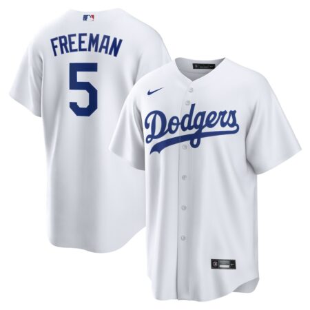 Freddie Freeman Los Angeles Dodgers Replica Player Jersey – White, Limited Replica Fan Edition
