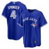 George Springer Toronto Blue Jays Alternate 2 Replica Jersey - Rush Blue, Limited Replica Fan Edition