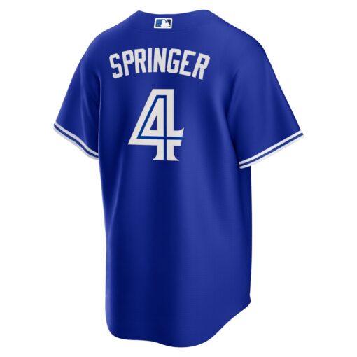 George Springer Toronto Blue Jays Alternate 2 Replica Jersey – Rush Blue, Limited Replica Fan Edition