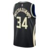 Giannis Antetokounmpo Milwaukee Bucks Jordan Unisex Swingman Jersey Statement Edition Black, Limited Replica Fan Edition