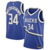 Giannis Antetokounmpo Milwaukee Bucks Unisex 2024/25 Swingman Player Jersey - City Edition - Royal, Limited Replica Fan Edition