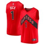 Gradey Dick Toronto Raptors Player Jersey - Icon Edition - Red, Limited Replica Fan Edition