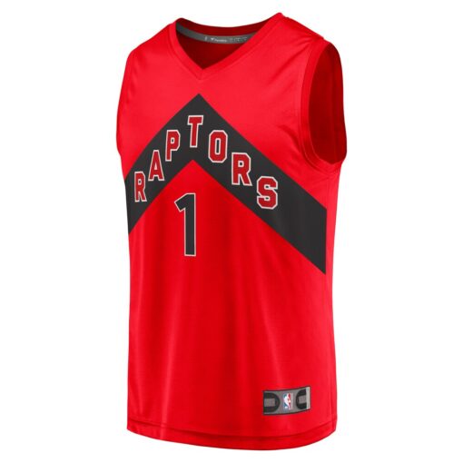 Gradey Dick Toronto Raptors Player Jersey – Icon Edition – Red, Limited Replica Fan Edition