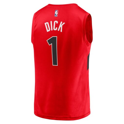 Gradey Dick Toronto Raptors Player Jersey – Icon Edition – Red, Limited Replica Fan Edition