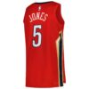 Herbert Jones New Orleans Pelicans Jordan Unisex Swingman Jersey - Statement Edition - Red, Limited Replica Fan Edition