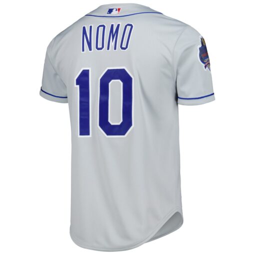 Hideo Nomo Los Angeles Dodgers Mitchell & Ness Cooperstown Collection Authentic Jersey – Gray, Limited Replica Fan Edition