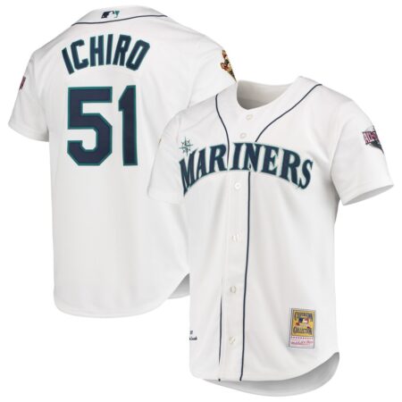 Ichiro Suzuki Seattle Mariners Mitchell & Ness 2001 MLB All-Star Game Cooperstown Collection Authentic Jersey -, Limited Replica Fan Edition