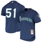 Ichiro Suzuki Seattle Mariners Mitchell & Ness Cooperstown Collection Mesh Batting Practice Jersey - Royal, Limited Replica Fan Edition