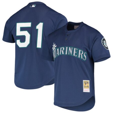 Ichiro Suzuki Seattle Mariners Mitchell & Ness Cooperstown Collection Mesh Batting Practice Jersey – Royal, Limited Replica Fan Edition