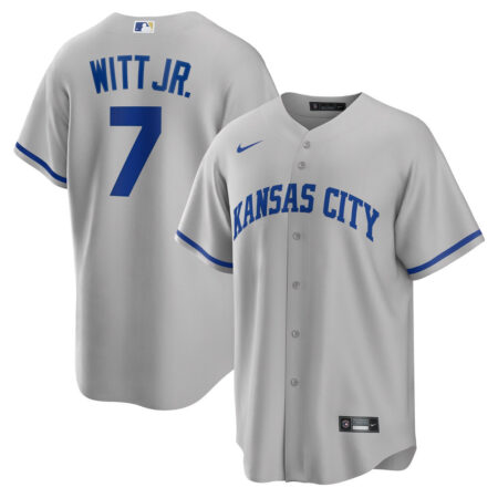 Bobby Witt Jr. Kansas City Royals Jersey – Gray, Limited Replica Fan Edition