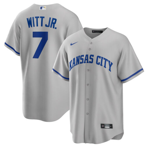 Bobby Witt Jr. Kansas City Royals Jersey – Gray, Limited Replica Fan Edition