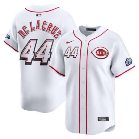 Elly De La Cruz Cincinnati Reds Jersey – White, Limited Replica Fan Edition