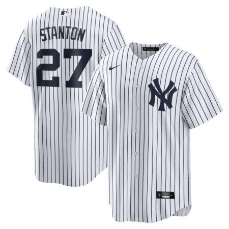 Giancarlo Stanton New York Yankees Jersey – White, Limited Replica Fan Edition