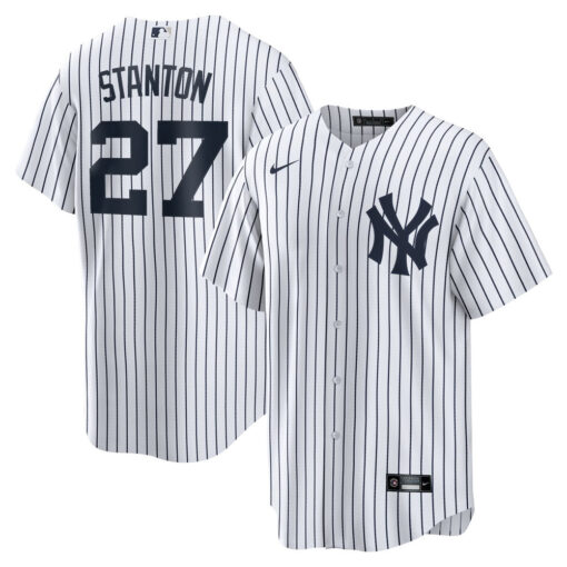 Giancarlo Stanton New York Yankees Jersey – White, Limited Replica Fan Edition