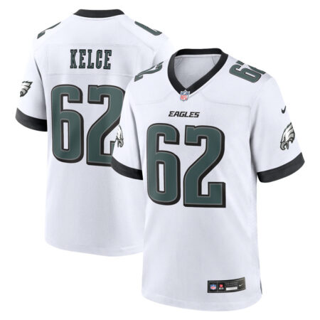 Jason Kelce Philadelphia Eagles Jersey – White, Limited Replica Fan Edition