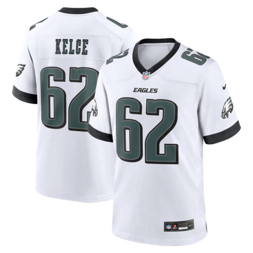 Jason Kelce Philadelphia Eagles Jersey – White, Limited Replica Fan Edition