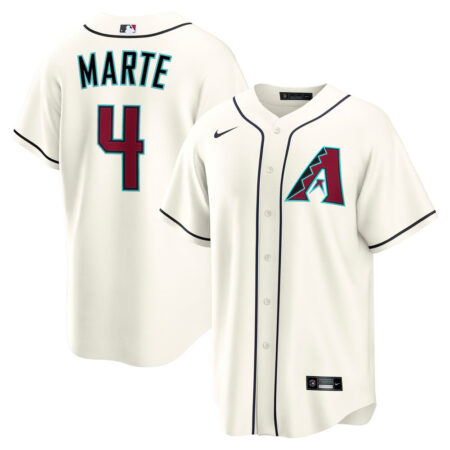 Ketel Marte Arizona Diamondbacks Jersey – Cream, Limited Replica Fan Edition
