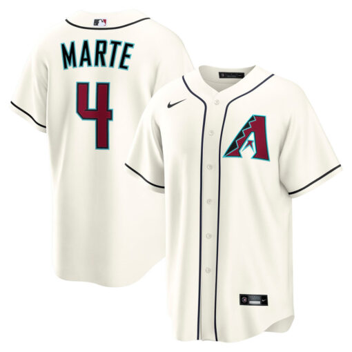 Ketel Marte Arizona Diamondbacks Jersey – Cream, Limited Replica Fan Edition