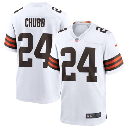 Nick Chubb Cleveland Browns Jersey – White, Limited Replica Fan Edition