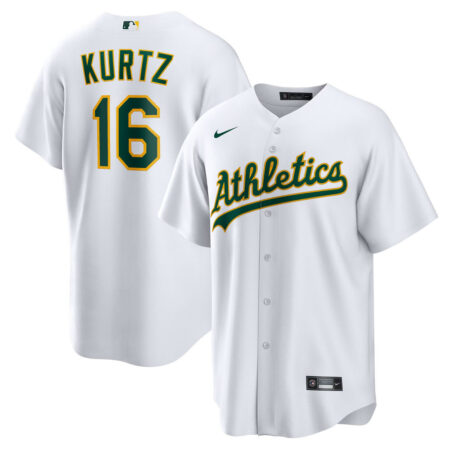 Nick Kurtz Oakland Athletics Jersey – White, Limited Replica Fan Edition