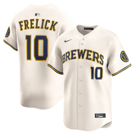 Sal Frelick Milwaukee Brewers Jersey – Cream, Limited Replica Fan Edition