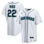 Bryan Woo Seattle Mariners Jersey - White, Limited Replica Fan Edition